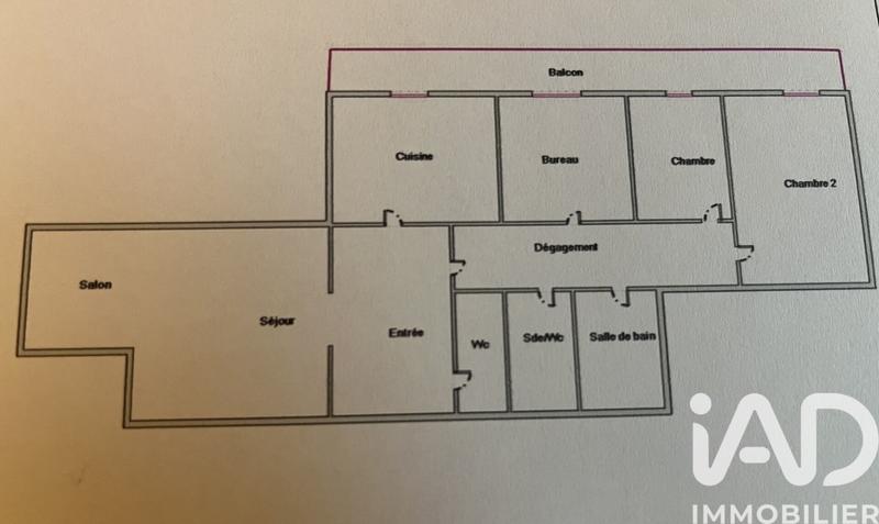 Appartement - 104 m² - 5 pièces