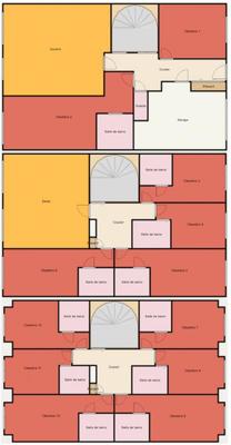 Chambre - 27 m² - 14 pièces