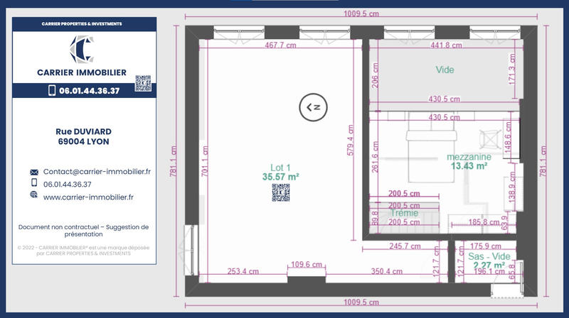 Appartement - 24 m² - 1 pièce