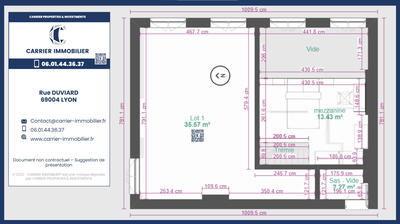Appartement - 24 m² - 1 pièce