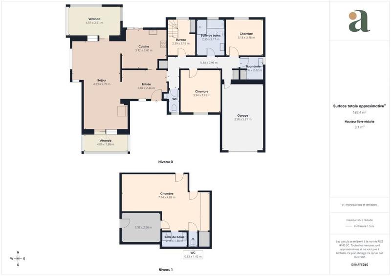 Maison ancienne - 127 m² - 4 pièces