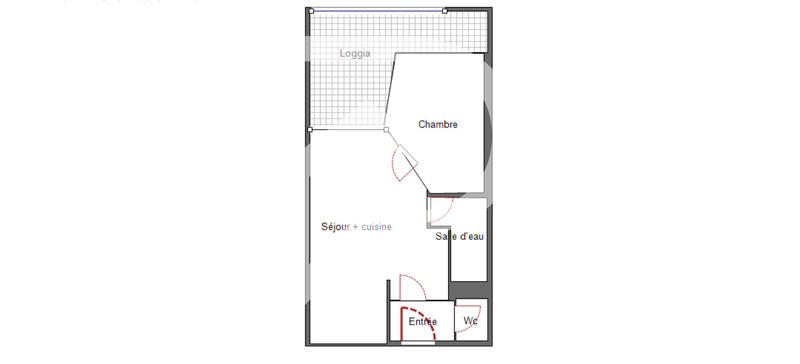 Appartement - 31 m² - 2 pièces