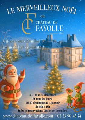 Noël au Château de Fayolle : parcours familial immersif