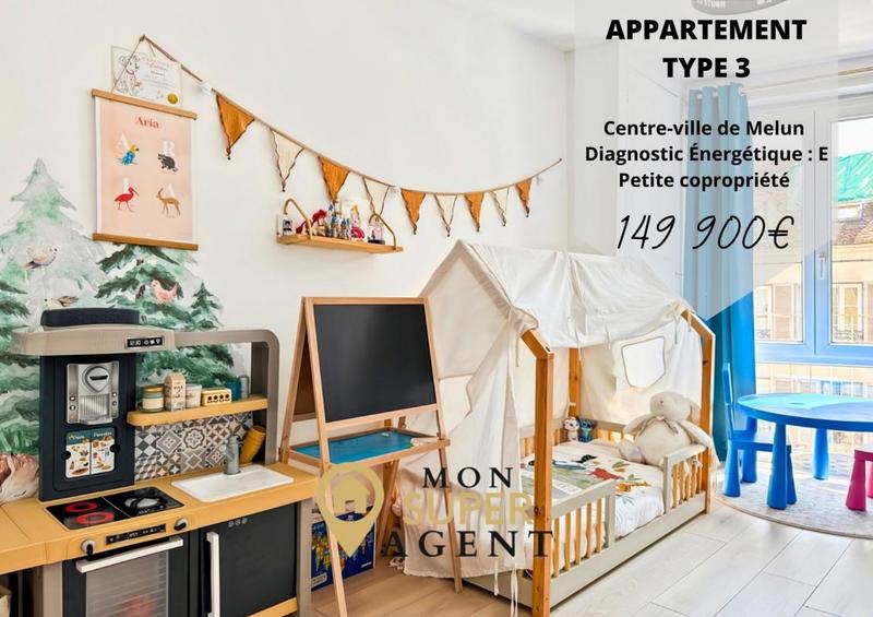 Appartement - 61 m² - 3 pièces
