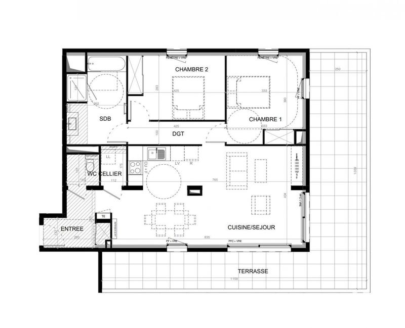 Appartement - 82 m² - 3 pièces