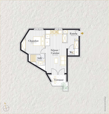 Appartement - 41 m² - 2 pièces