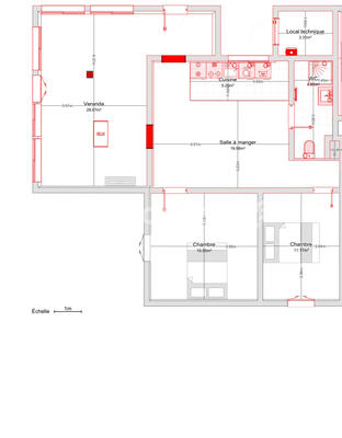 Maison - 85 m² - 3 pièces