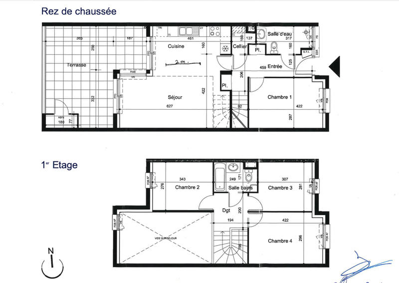 Appartement - 94 m² - 5 pièces