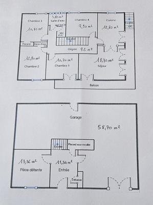 Maison - 116 m² - 6 pièces