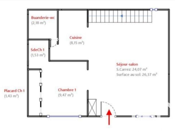 Maison de village - 115 m² - 5 pièces