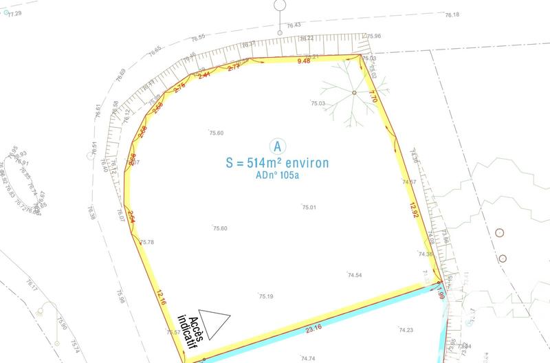 Terrain - 514 m²