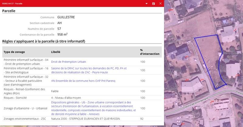 Terrain constructible - 1 309 m²