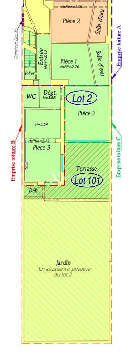 Appartement - 36 m² - 2 pièces