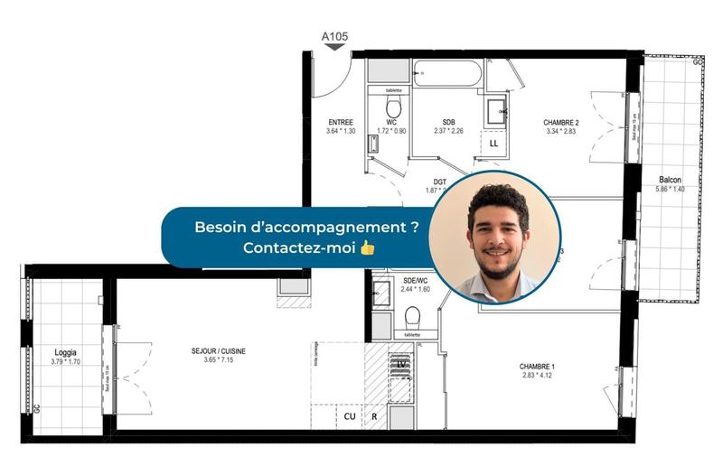 Appartement - 79 m² - 4 pièces