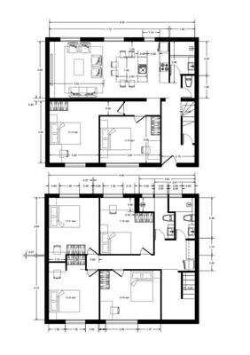 Chambre - 11 m² - 1 pièce