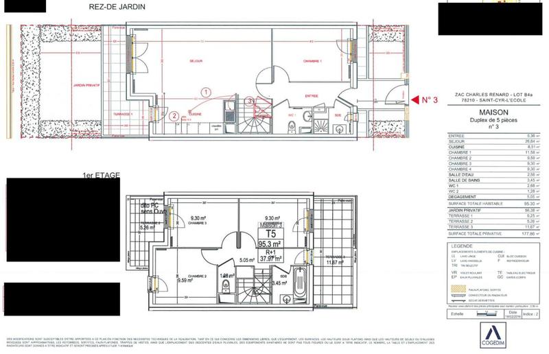 Maison - 95 m² - 5 pièces