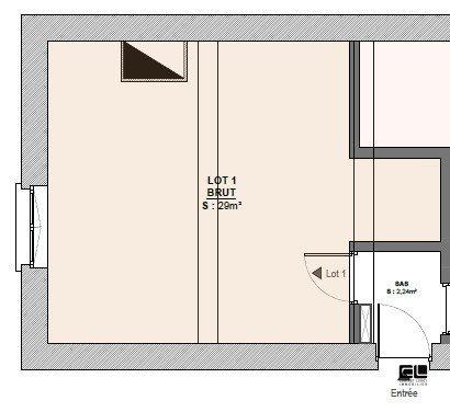 Appartement - 29 m² - 2 pièces