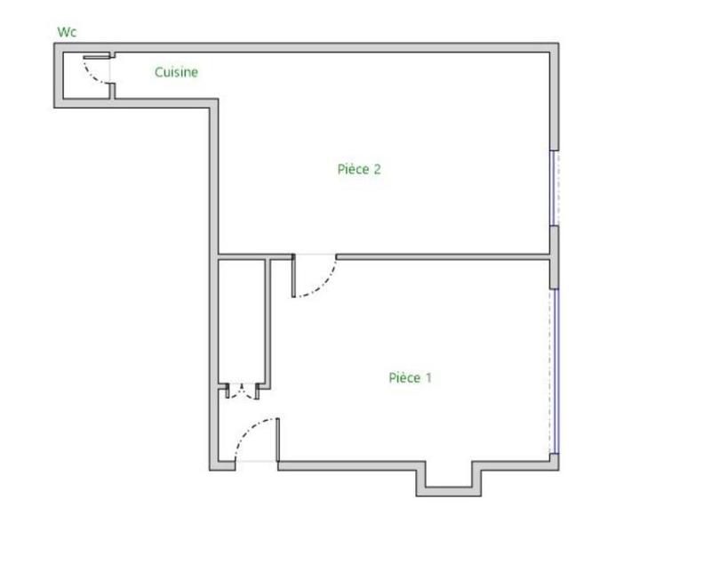 Bureau - 66 m² - 2 pièces