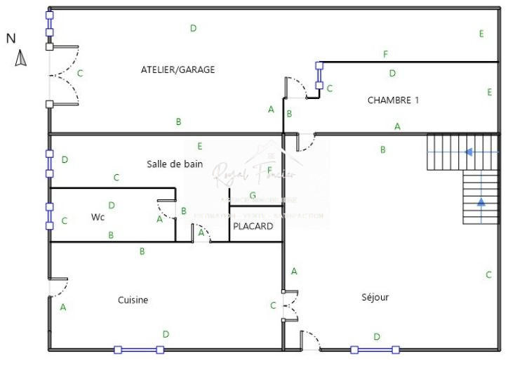 Maison ancienne - 101 m² - 5 pièces