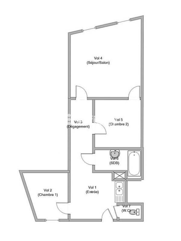 Appartement bourgeois - 67 m² - 3 pièces