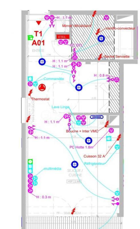 Appartement - 40 m² - 1 pièce