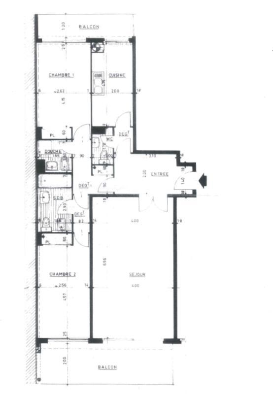 Appartement - 83 m² - 3 pièces