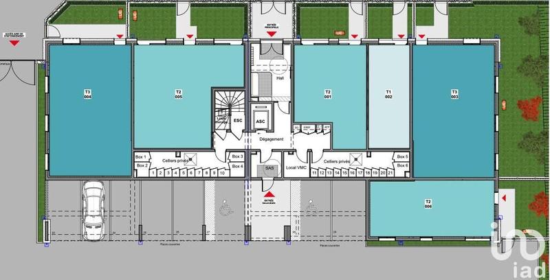 Appartement - 70 m² - 3 pièces