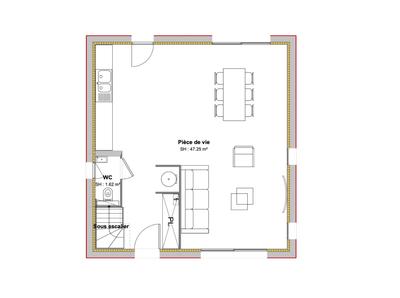 Maison - 95 m² - 4 pièces