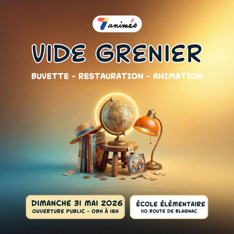 Vide grenier de l'association 7 animés