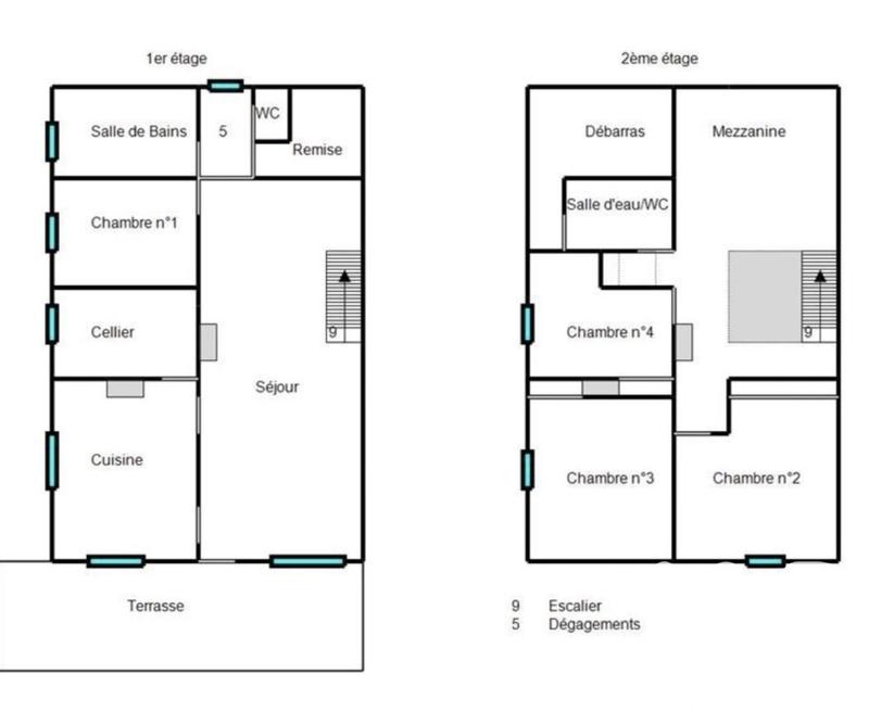Maison de village - 186 m² - 6 pièces