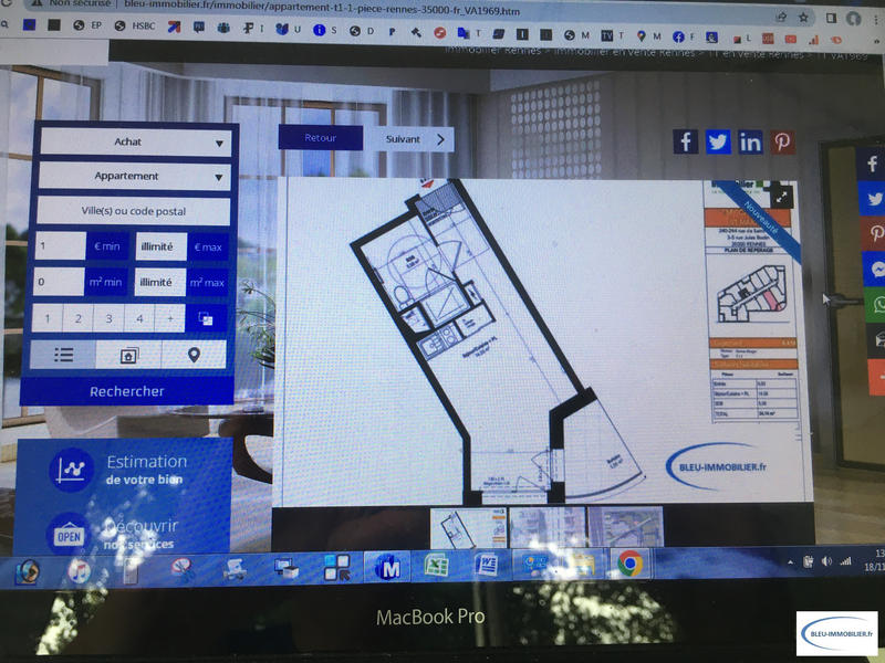 Appartement - 24 m² - 1 pièce