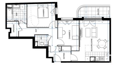 Appartement - 69 m² - 3 pièces