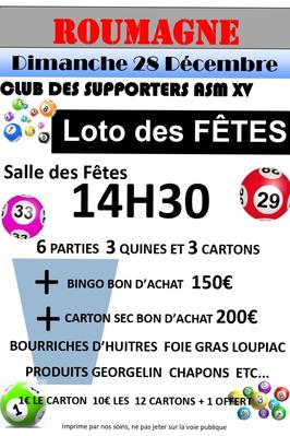 Loto des supporters de l'Asm XV