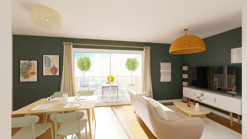 Appartement - 43 m² - 3 pièces