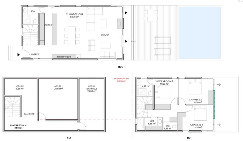 Maison - 200 m² - 5 pièces