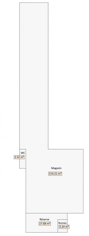 Local commercial - 240 m² - 1 pièce