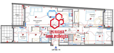 Appartement - 85 m² - 4 pièces