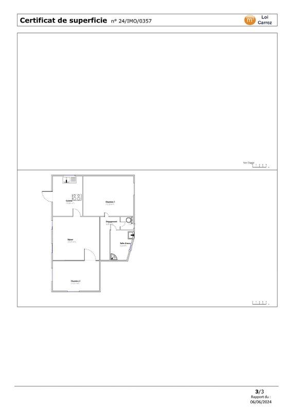 Appartement - 69 m² - 3 pièces