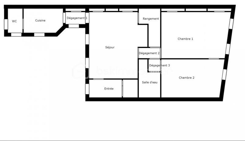 Appartement - 76 m² - 3 pièces