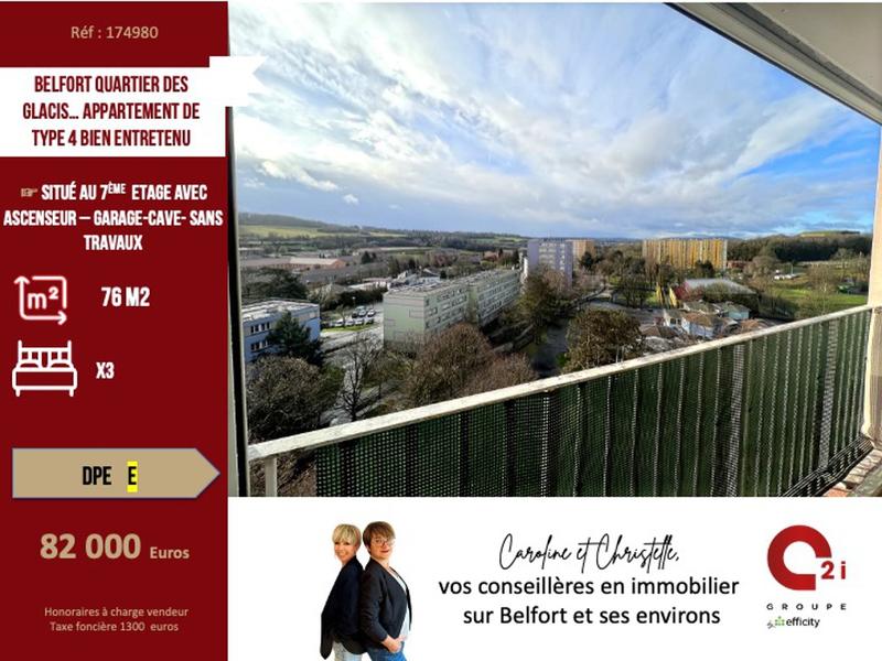 Appartement - 76 m² - 4 pièces