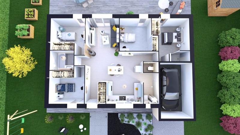 Maison - 90 m² - 5 pièces