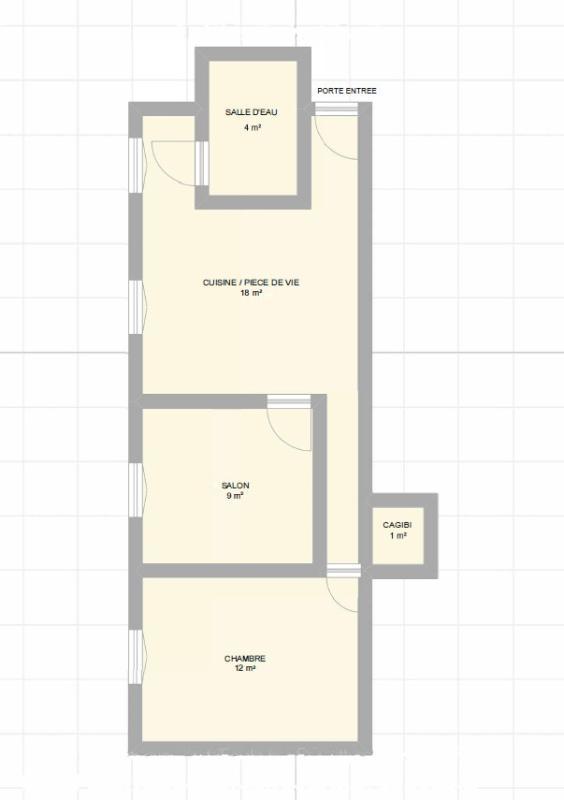 Appartement - 45 m² - 2 pièces