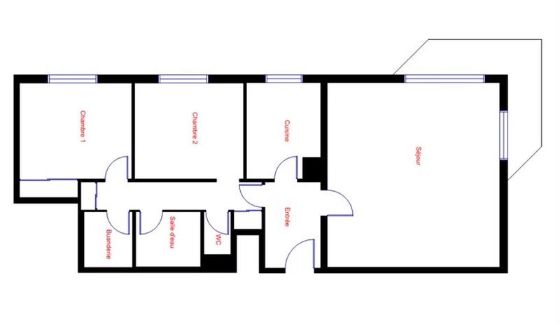 Appartement - 81 m² - 3 pièces