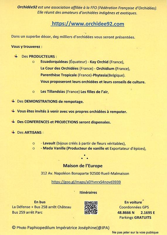 5e Salon des orchidées de Rueil-Malmaison