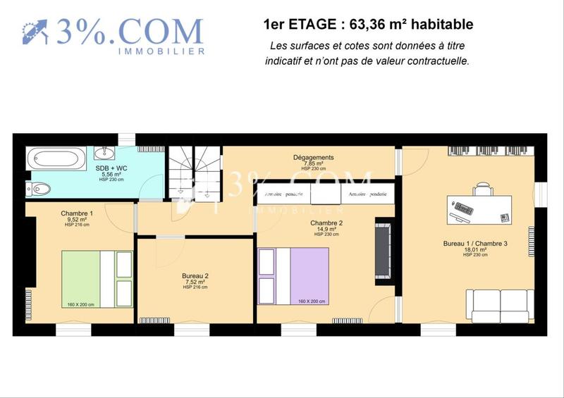 Maison - 160 m² - 8 pièces