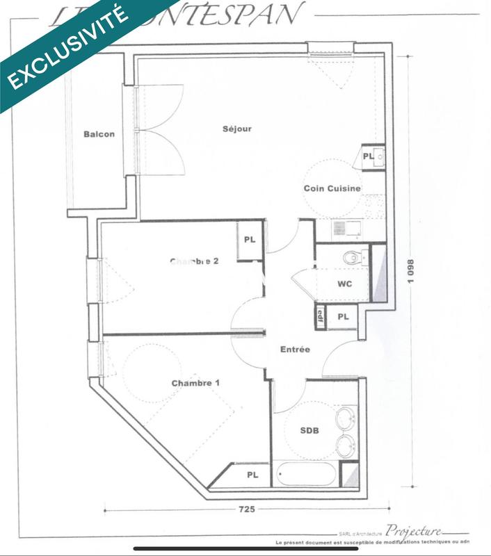 Appartement - 67 m² - 3 pièces