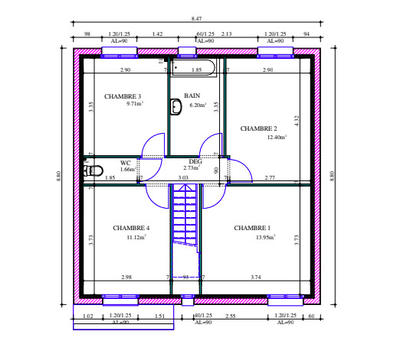 Maison - 104 m² - 5 pièces