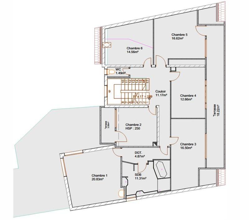 Duplex - 275 m² - 11 pièces