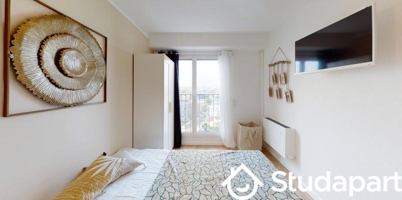 Chambre - 12 m² - 1 pièce