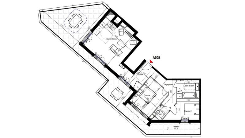 Appartement - 67 m² - 3 pièces
